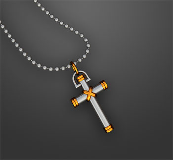 Toggle Cross Necklace